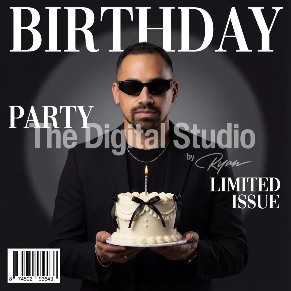 Aesthetic Birthday Magazine Cover
