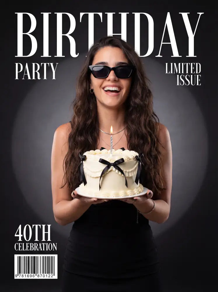 Aesthetic Birthday Magazine Cover