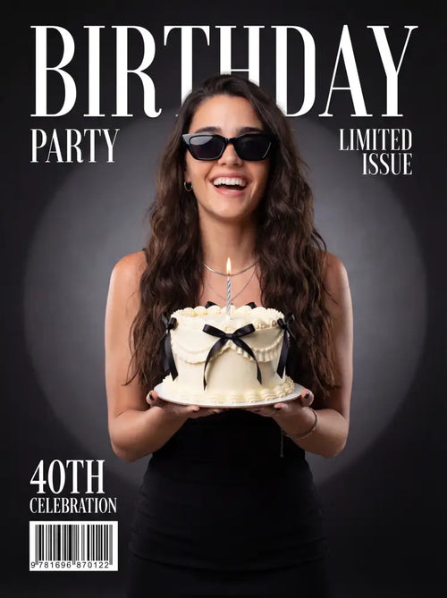 Aesthetic Birthday Magazine Cover