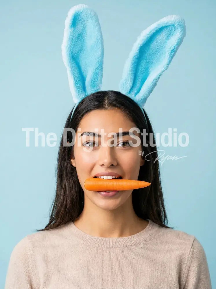 Bunny Ears Carrot Portrait