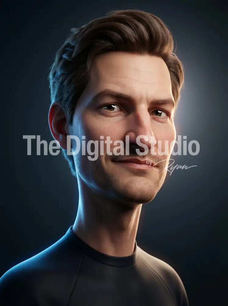 Cinematic 3D Hero Caricature