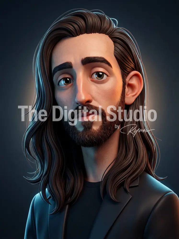 Cinematic 3D Hero Caricature