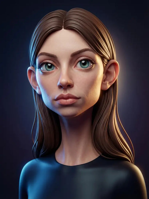 Cinematic 3D Hero Caricature