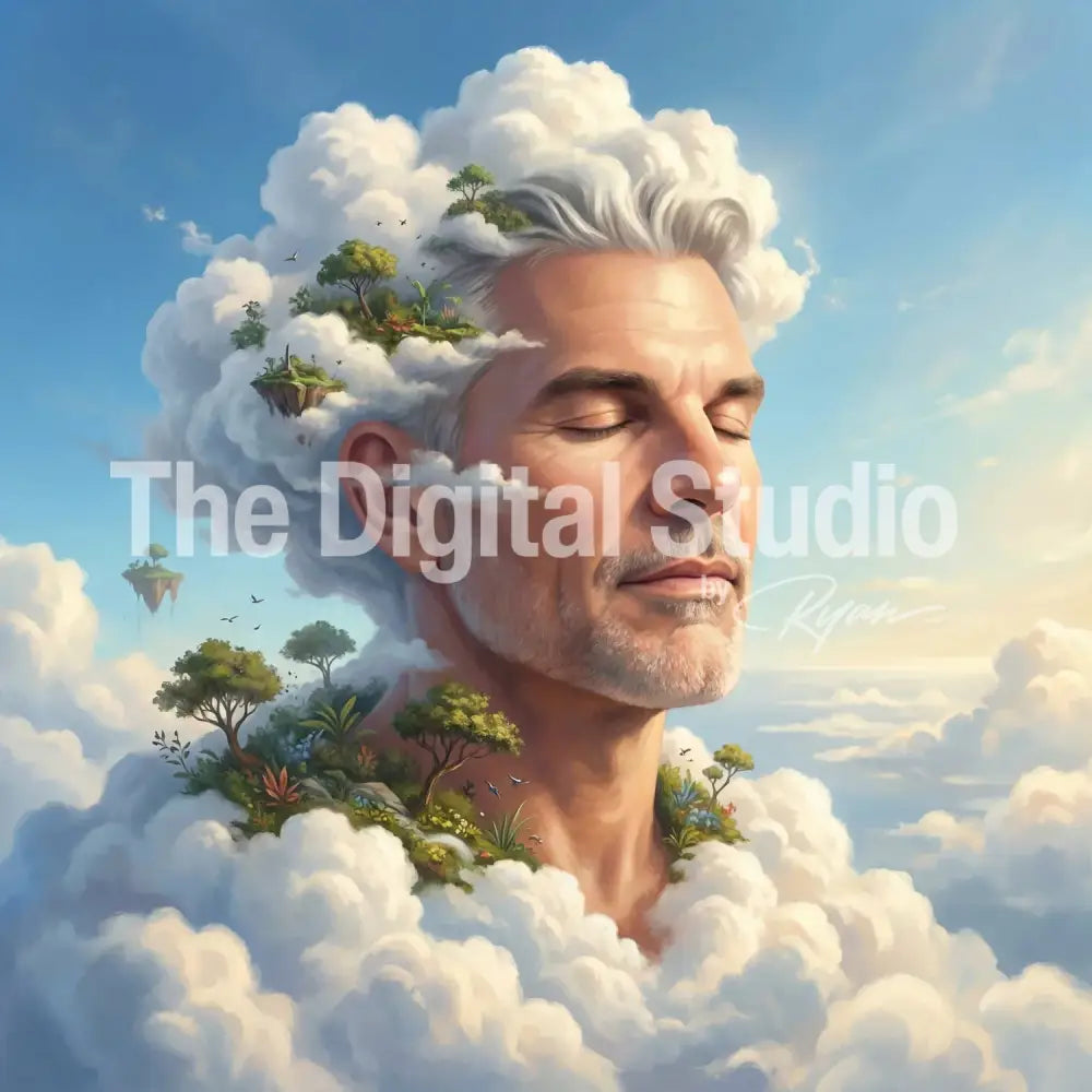 Cloud Dreamscape Portrait AI Prompt