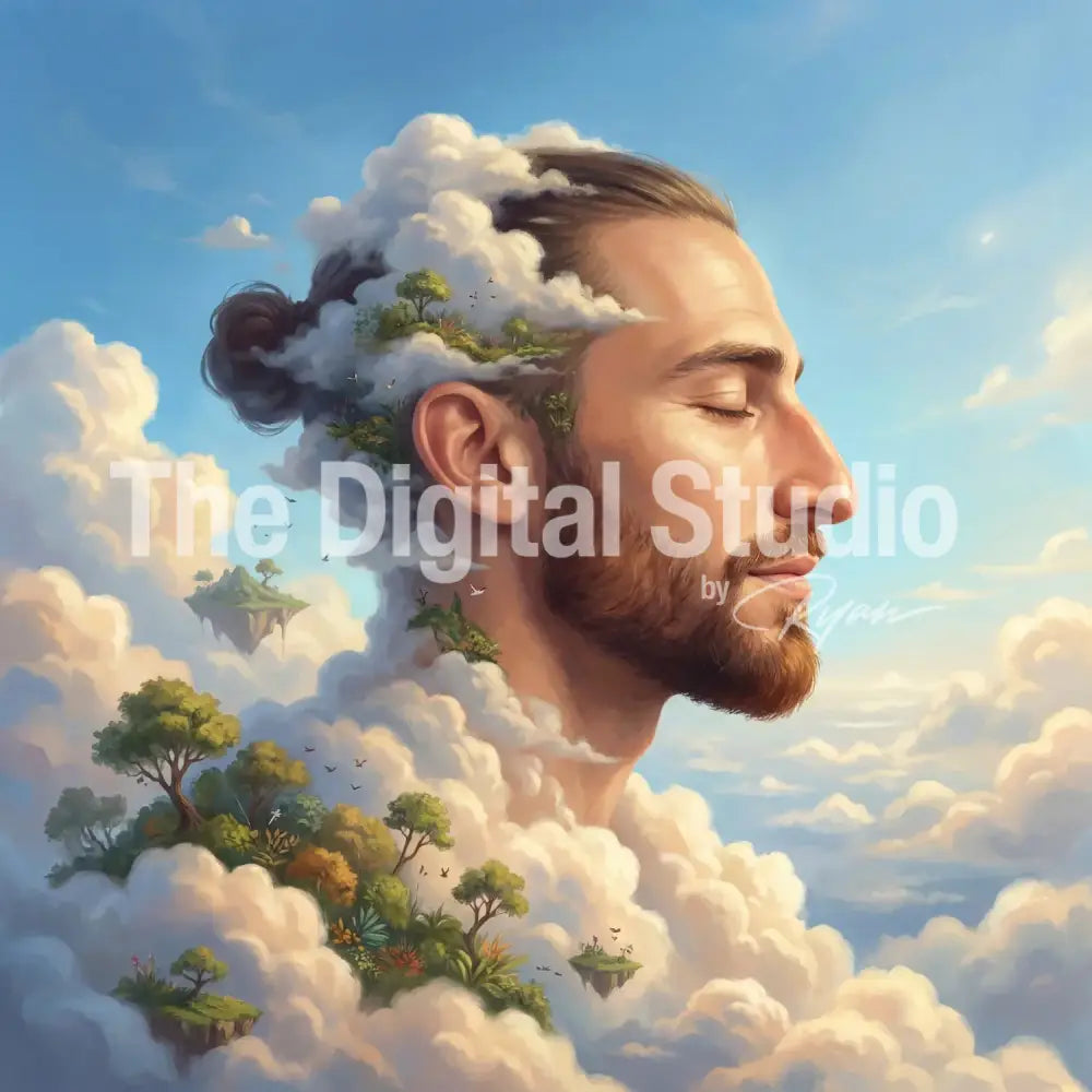 Cloud Dreamscape Portrait AI Prompt