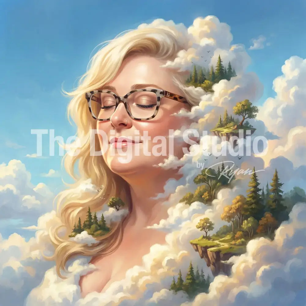 Cloud Dreamscape Portrait AI Prompt