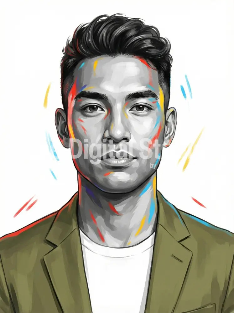 Colorwash Portrait