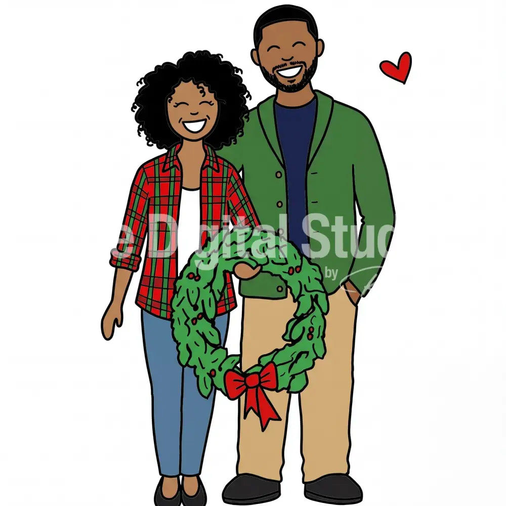 Doodle Family Holiday Portrait