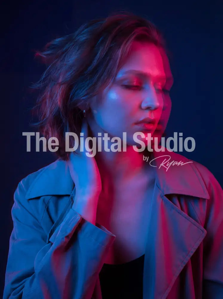 Electric Echo Portraits – Neon Double-Exposure Look