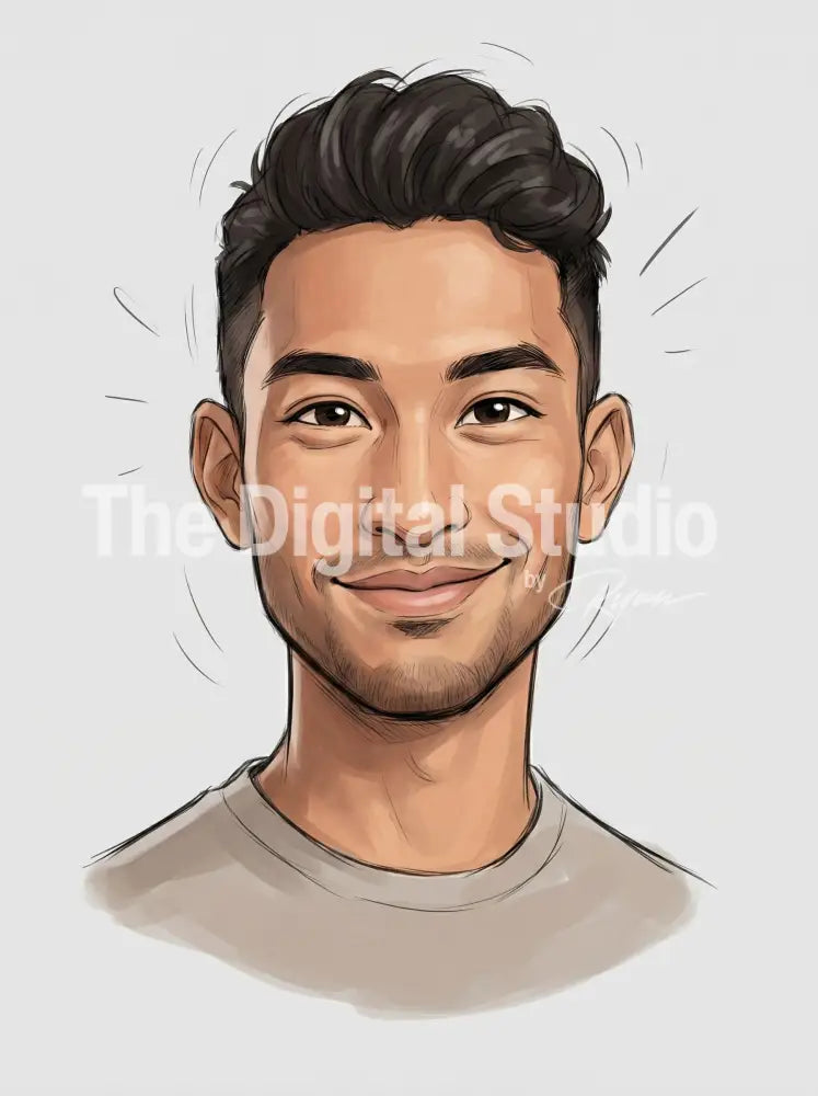 Expressive Sketch Caricature Bust