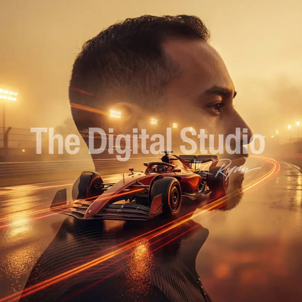 F1 Velocity Double Exposure AI Prompt