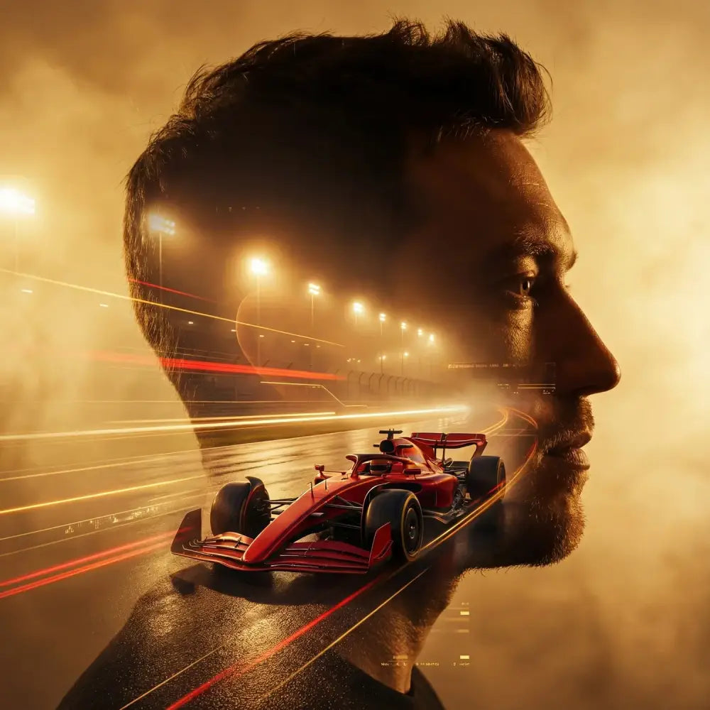 F1 Velocity Double Exposure AI Prompt