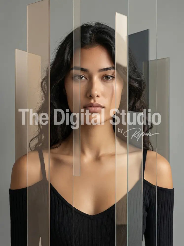 Fragmented Geometry Portrait