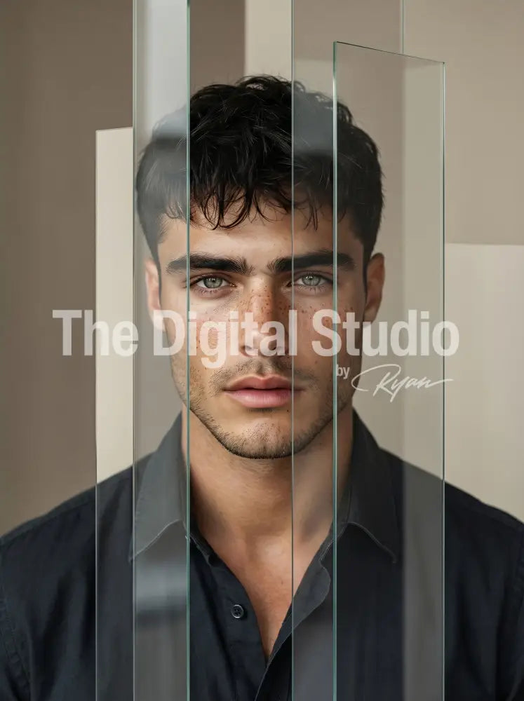 Fragmented Geometry Portrait