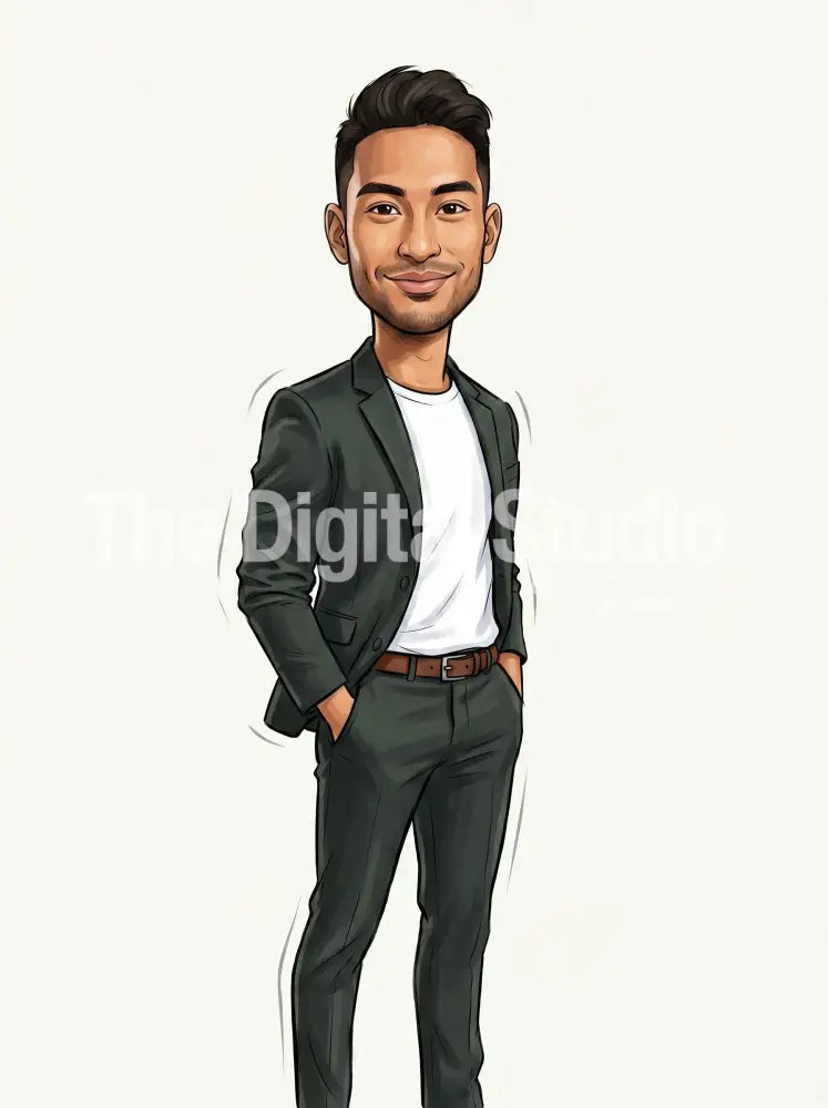 Full-Body Modern Caricature