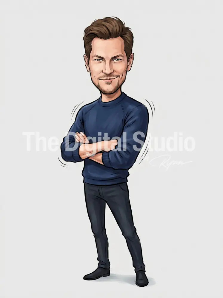 Full-Body Modern Caricature