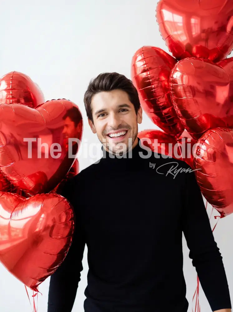Heart Eyes Balloon – Black Outfit Edit