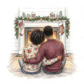 Holiday Hearth Portrait