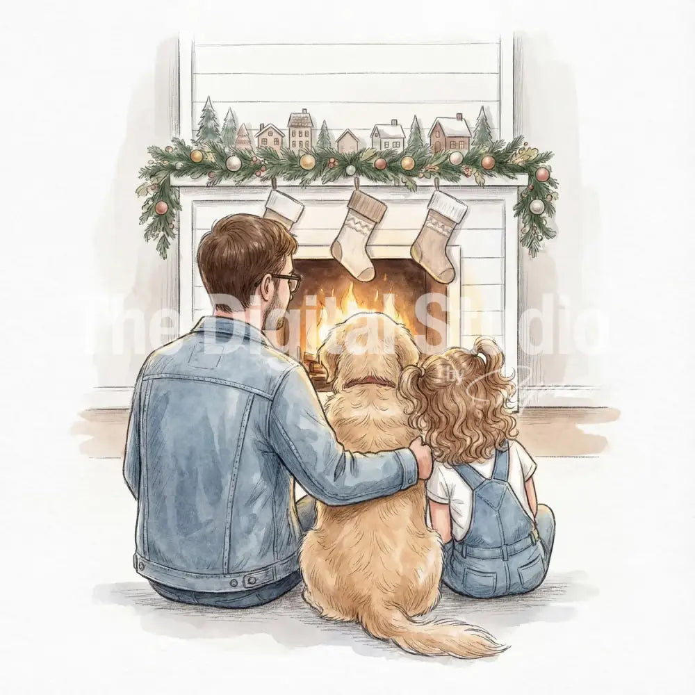 Holiday Hearth Portrait