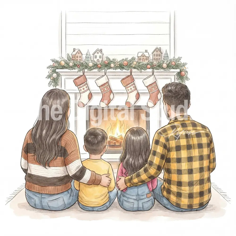 Holiday Hearth Portrait
