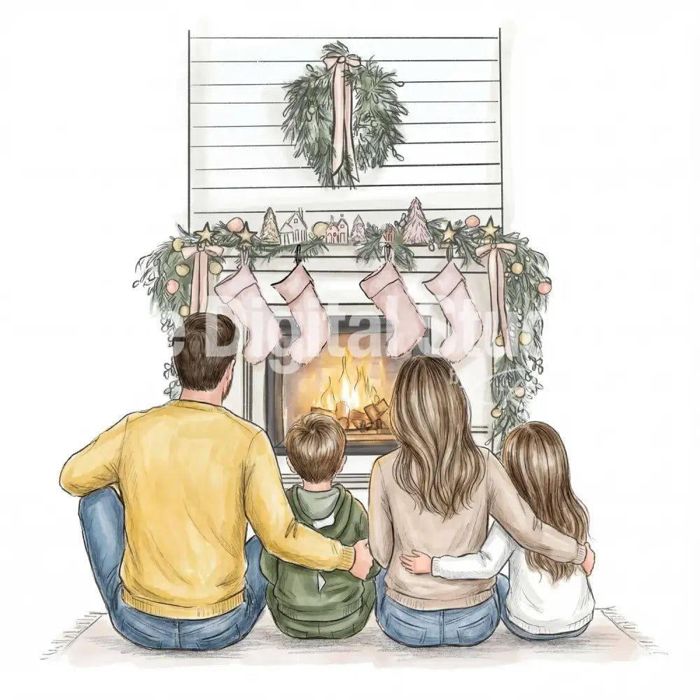 Holiday Hearth Portrait