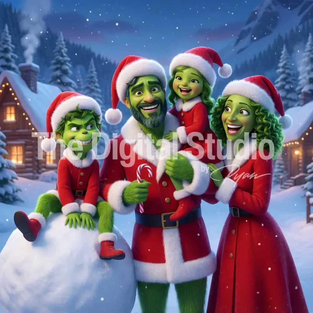 Merry Mischief Holiday Santa Portrait AI Photo Booth Prompt