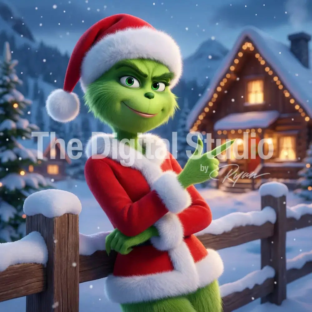 Merry Mischief Holiday Santa Portrait AI Photo Booth Prompt