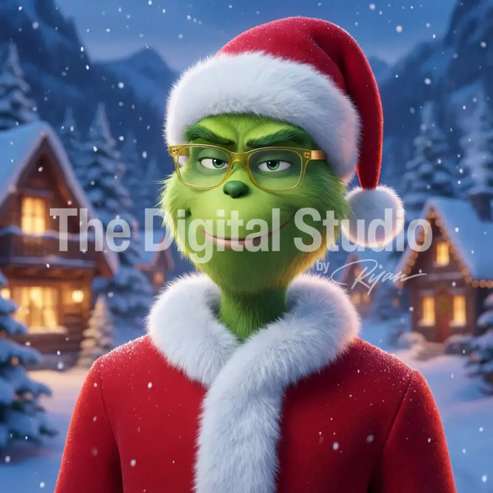 Merry Mischief Holiday Santa Portrait AI Photo Booth Prompt