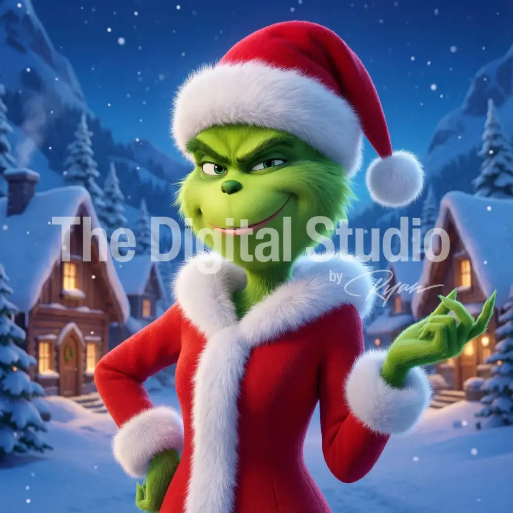 Merry Mischief Holiday Santa Portrait AI Photo Booth Prompt