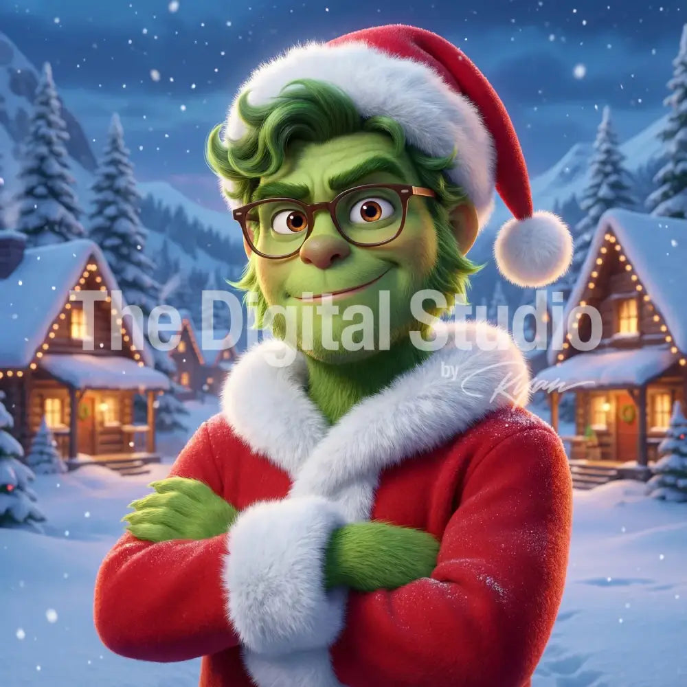 Merry Mischief Holiday Santa Portrait AI Photo Booth Prompt