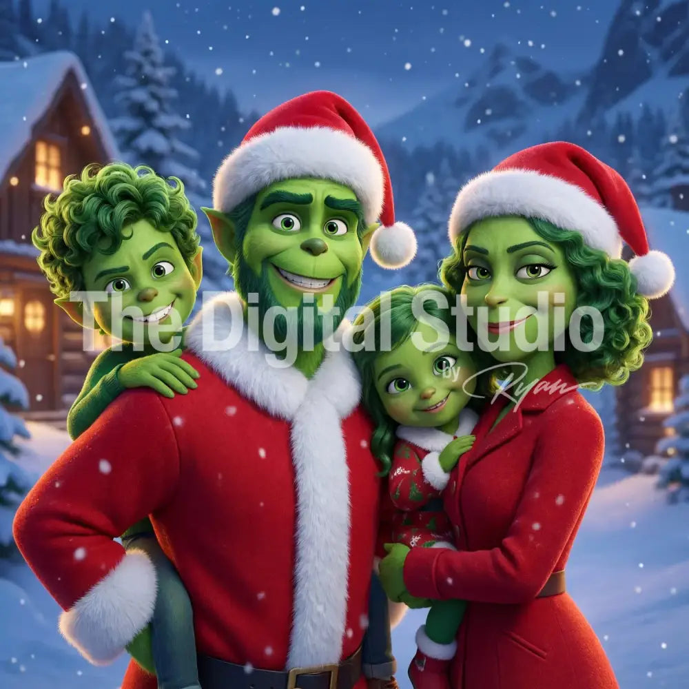 Merry Mischief Holiday Santa Portrait AI Photo Booth Prompt