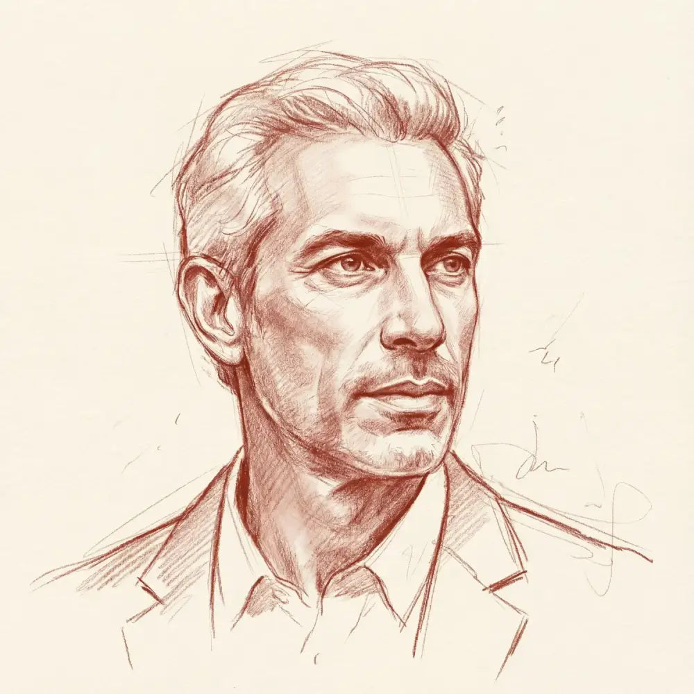 Parisian Red-Chalk Portrait