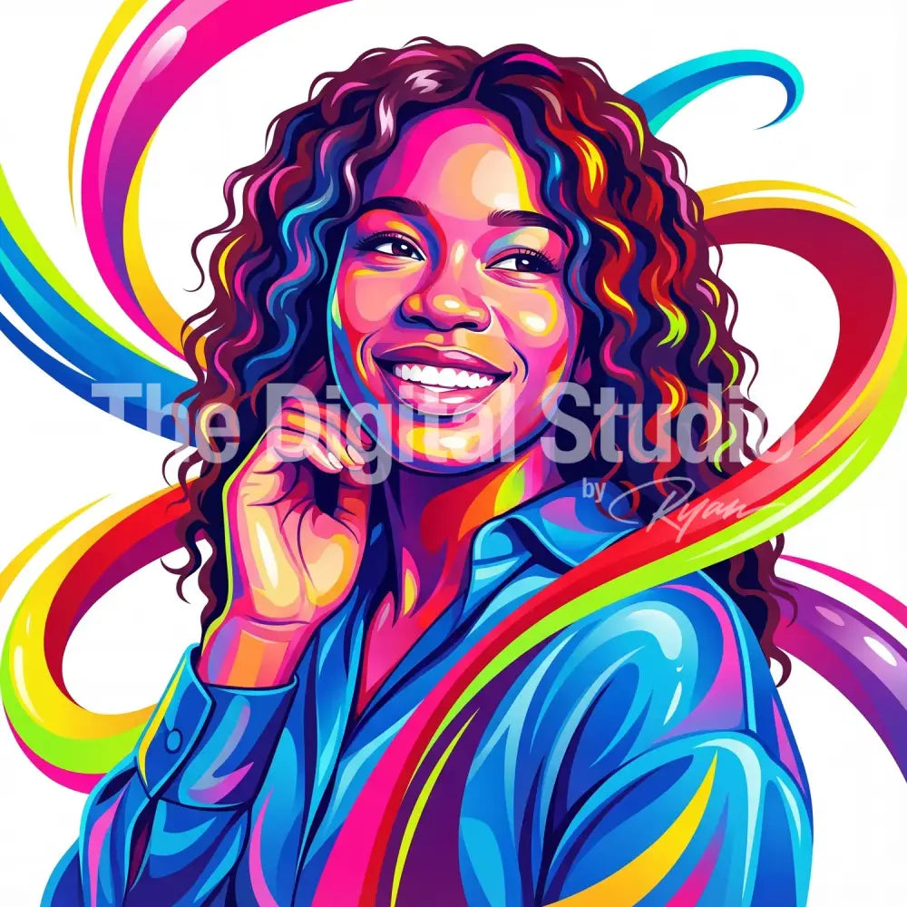 Pop Art ColorBurst Portrait AI Prompt