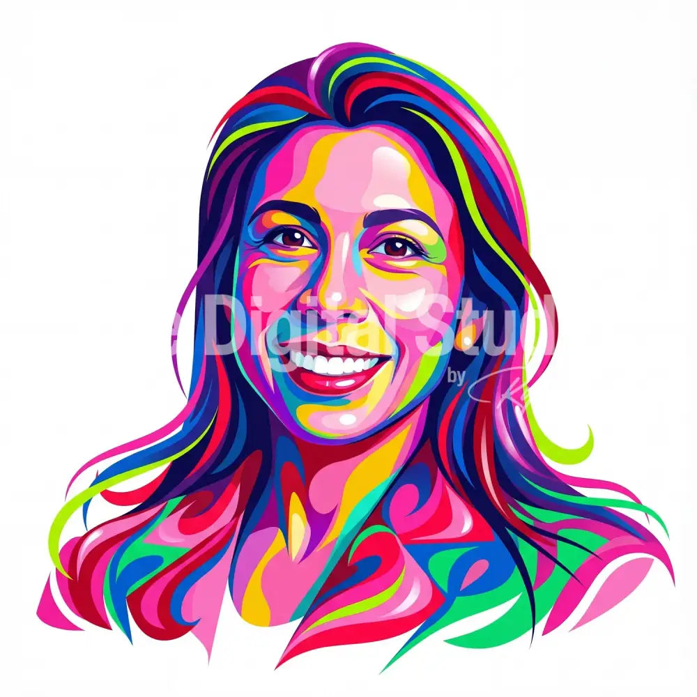 Pop Art ColorBurst Portrait AI Prompt