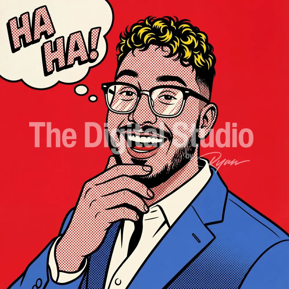 Pop Art Lichtenstein Portrait