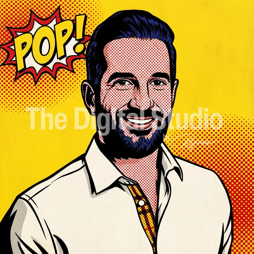 Pop Art Lichtenstein Portrait