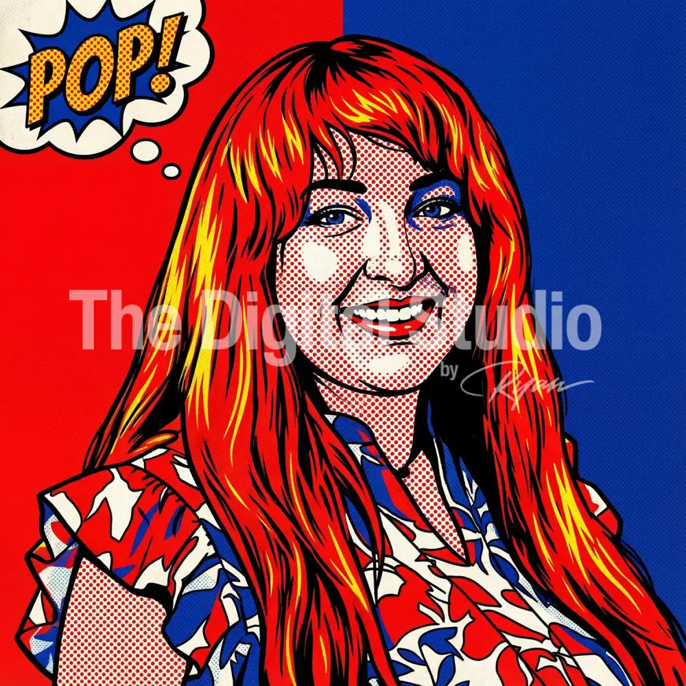 Pop Art Lichtenstein Portrait
