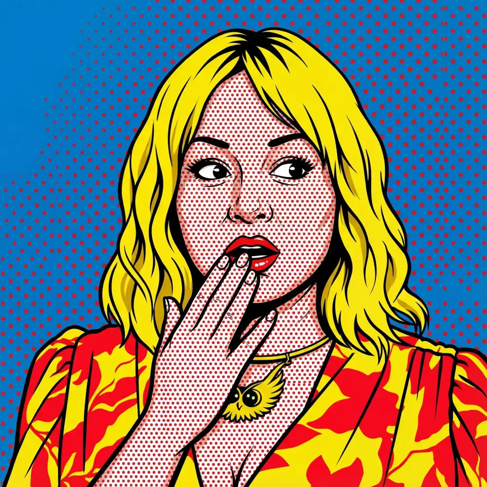 Pop Art Lichtenstein Portrait
