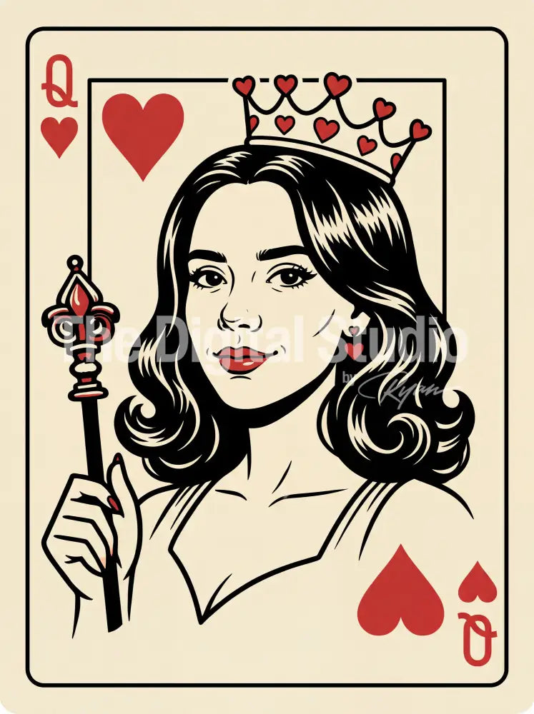 Royal Hearts Card Studio – King & Queen