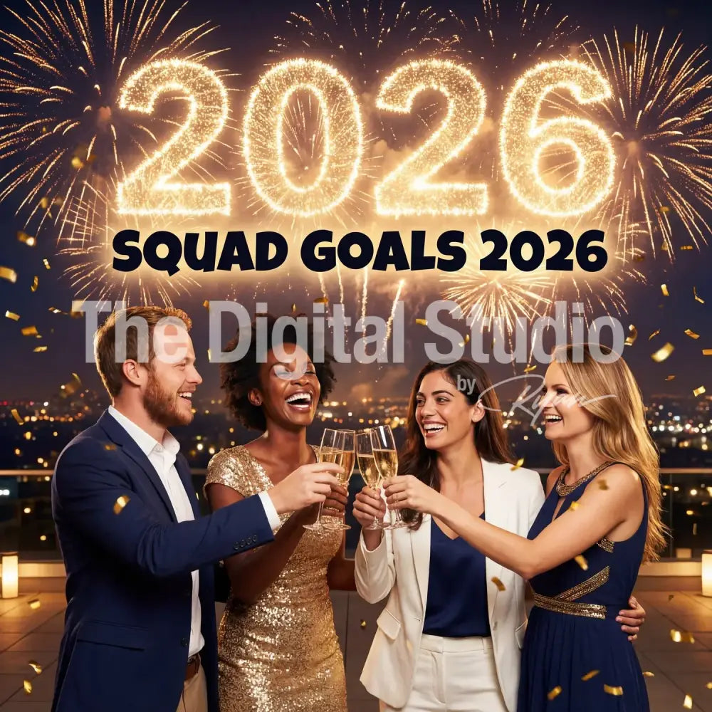 Squad Goals 2026 New Year Rooftop – AI Photo Booth Prompt for Snappic & Events — Ryan Salinas