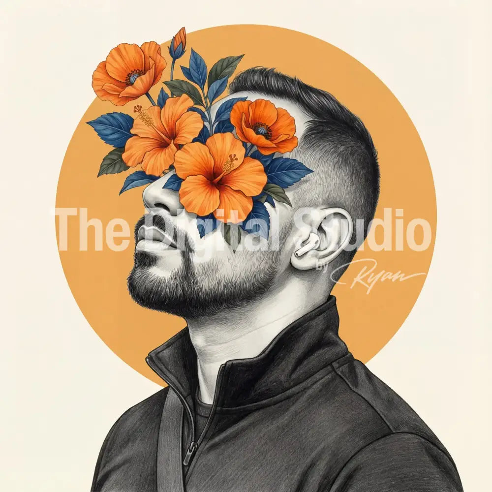 Surreal Botanical Portrait