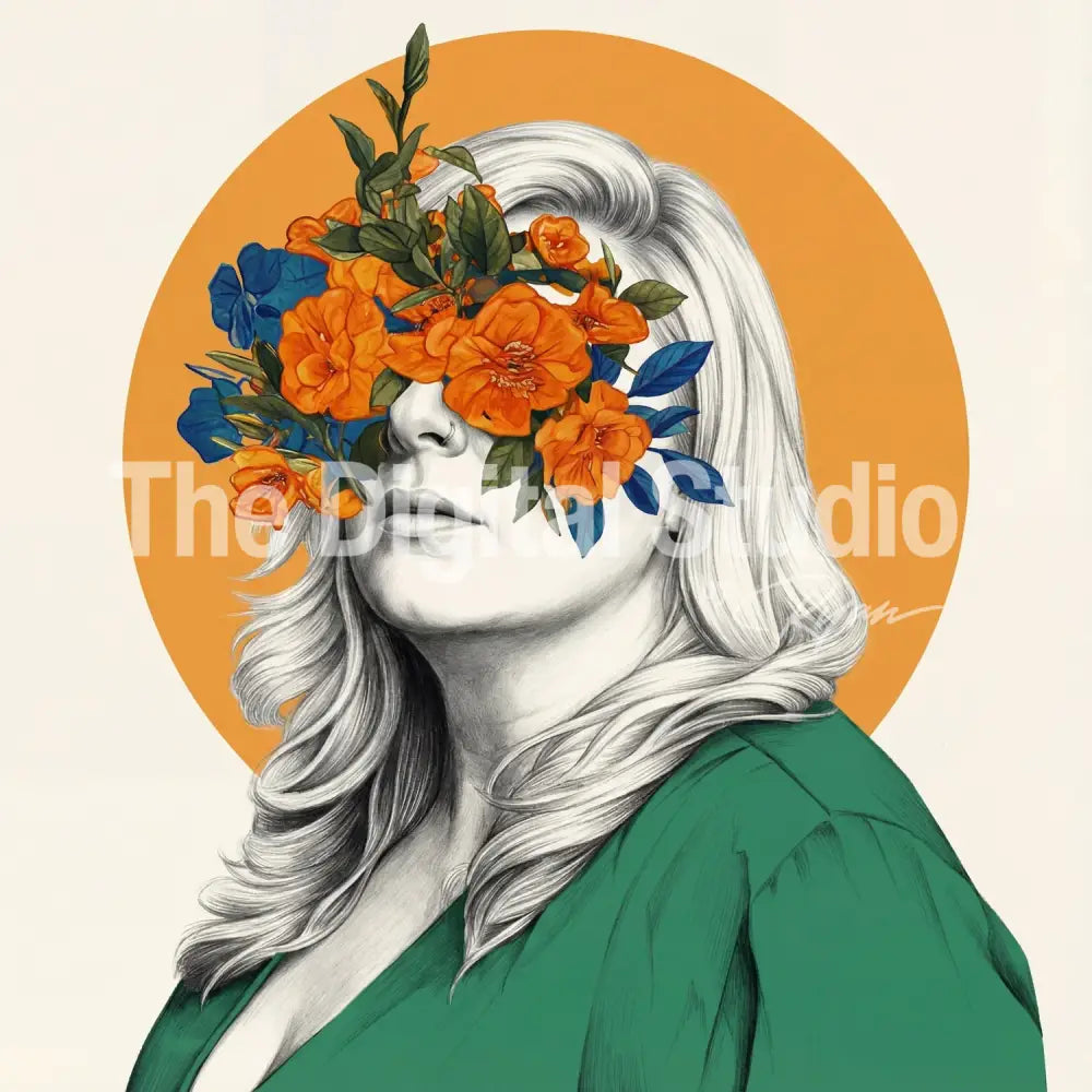 Surreal Botanical Portrait