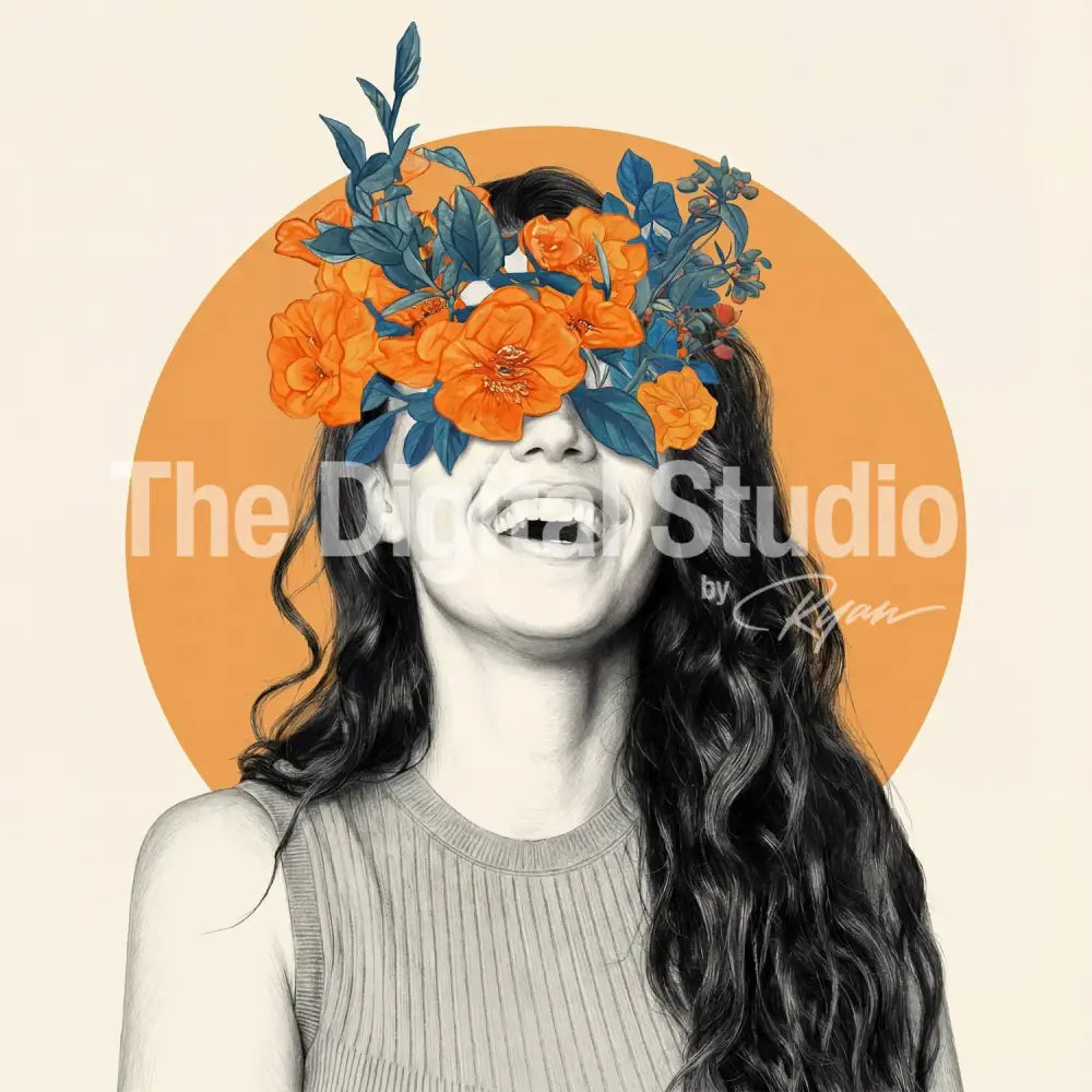 Surreal Botanical Portrait