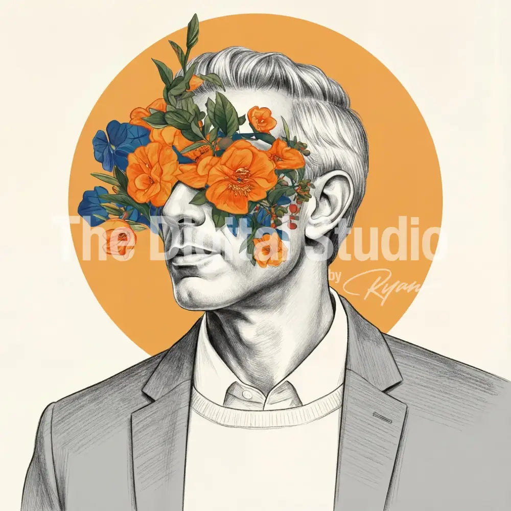 Surreal Botanical Portrait